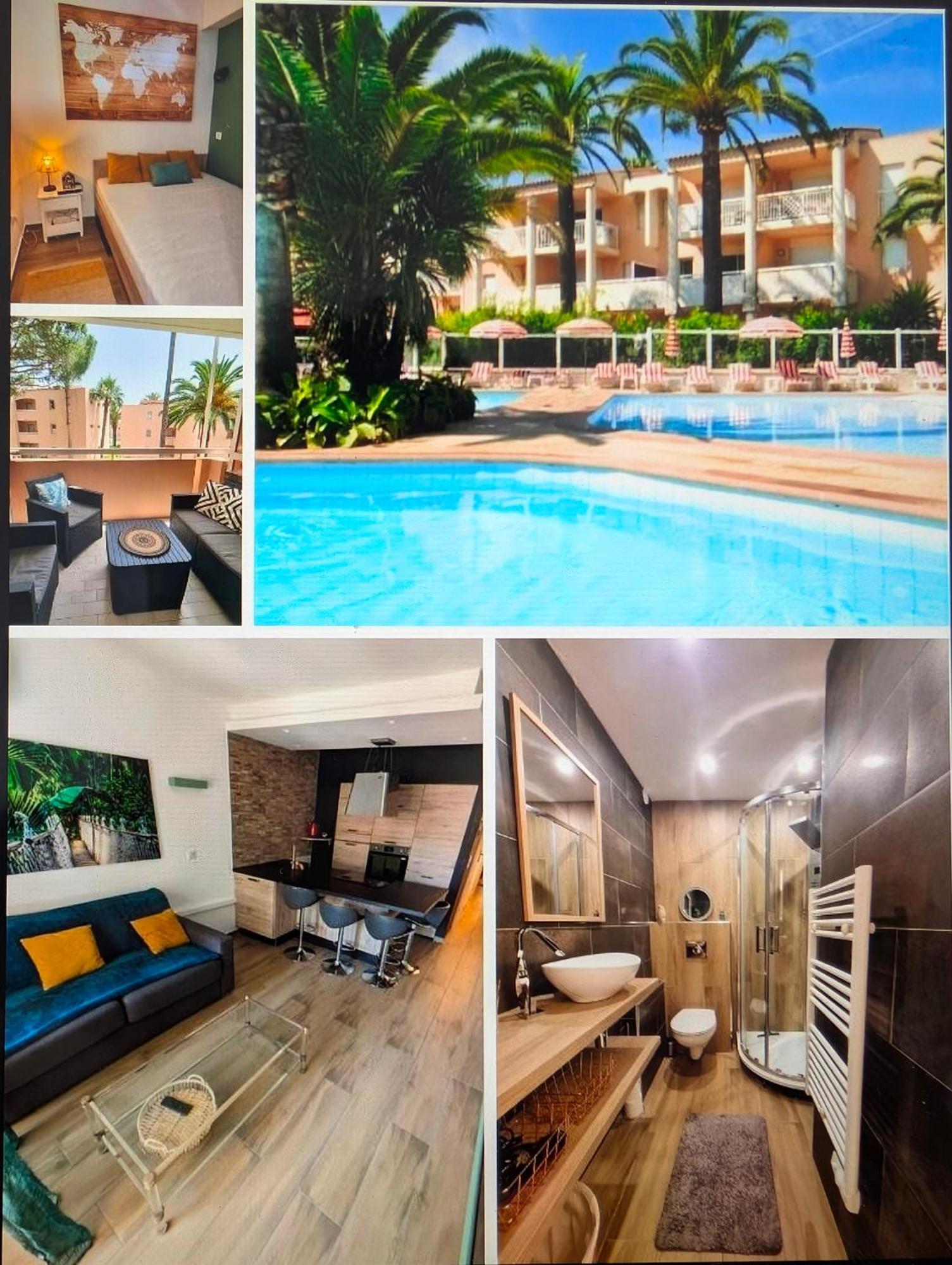 Residence De Vacances Avec Piscine & Transat, A 2 Minutes Des Plages - Bat N2 Vallauris Exteriér fotografie